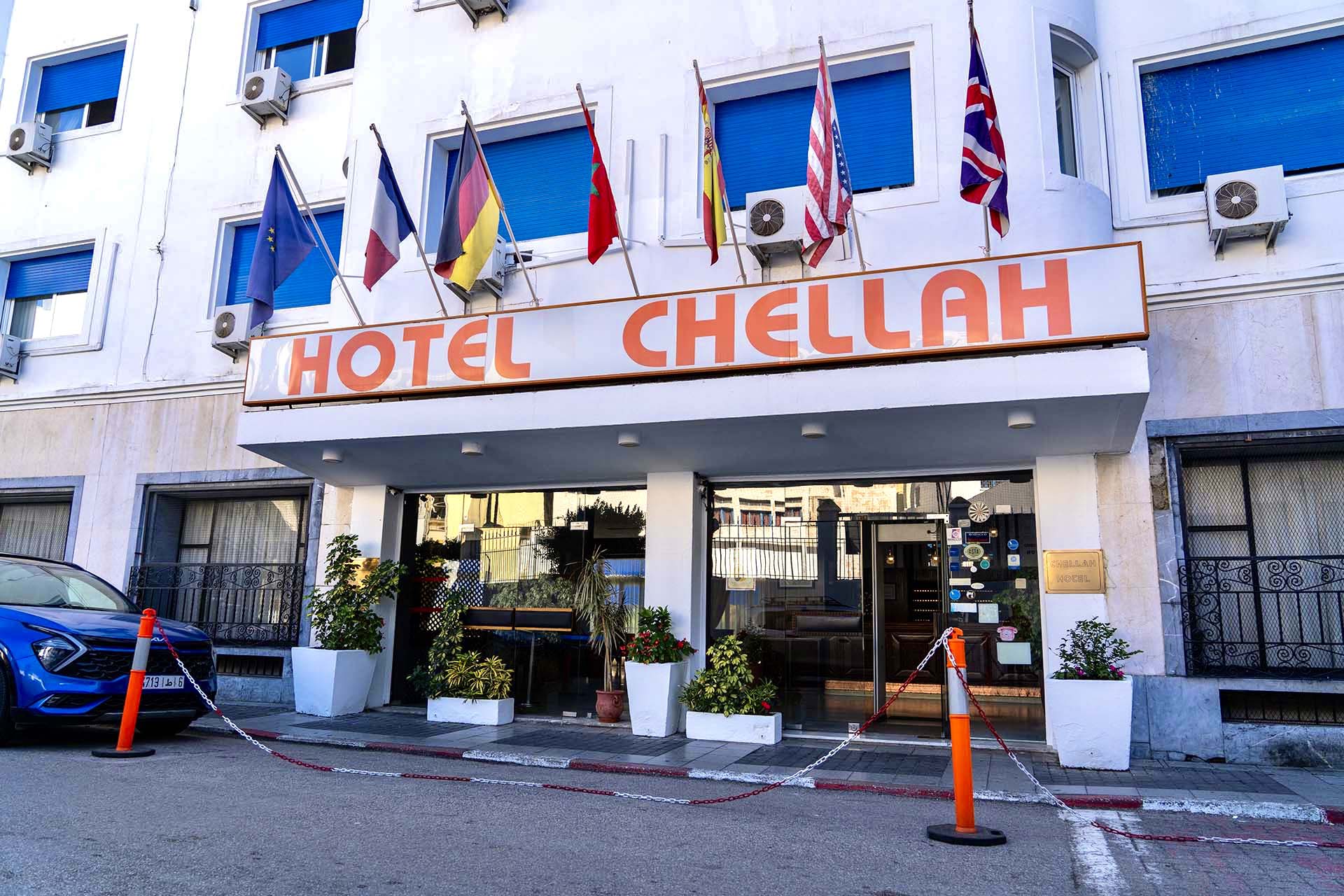 Entrada del hotel Chellah